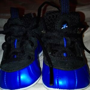 Nike Royal Blue Little Posite Crib Shoes - Size 1.5